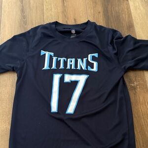 NFL Titans Navy Blue Kids Short Sleeve Tee